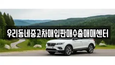 경기도 화성시 영천동 중고차매입 전문 우리동네중고차매입판매수출매매센터