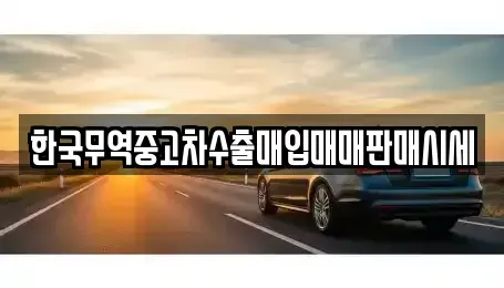 경남 거제시 옥포동 중고차매입 전문 한국무역중고차수출매입매매판매시세