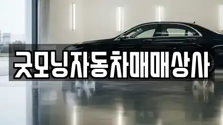 경남 고성군 고성읍 중고차 전문 굿모닝자동차매매상사