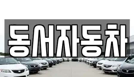경남 양산시 주진동 중고차 전문 동서자동차