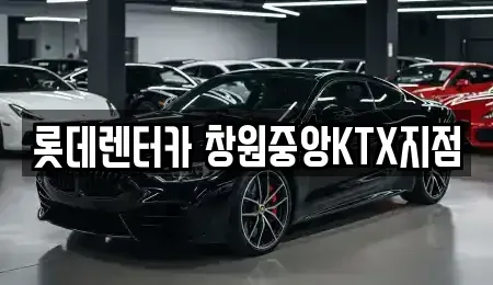 경남 창원시 의창구 동읍 렌트카 전문 롯데렌터카 창원중앙KTX지점