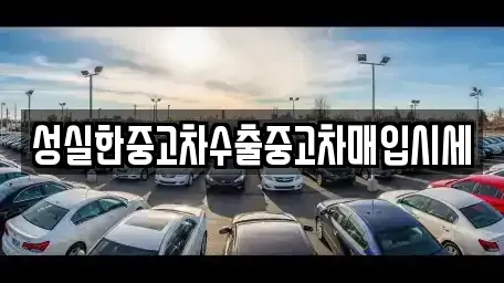 경북 경주시 황성동 중고차 전문 성실한중고차수출중고차매입시세