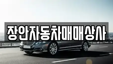 경북 경주시 황성동 중고차 전문 장안자동차매매상사
