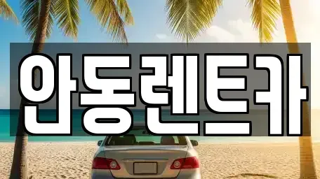 경북 안동시 평화동 렌트카 전문 안동렌트카