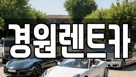 경북 영주시 문정동 렌트카 전문 경원렌트카