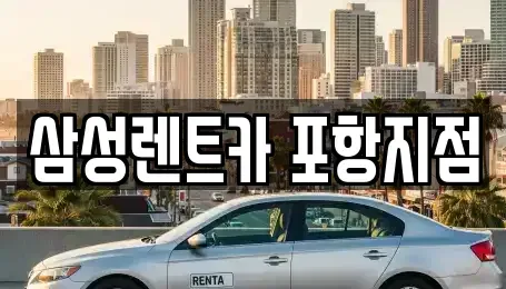 경북 포항시 남구 동촌동 렌트카 전문 삼성렌트카 포항지점