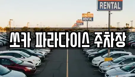 경북 포항시 남구 상도동 렌트카 전문 쏘카 파라다이스 주차장