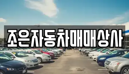 경북 포항시 남구 상도동 중고차 전문 조은자동차매매상사