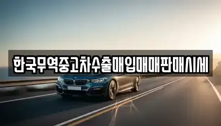 경상남도 창원시 의창구 봉림동 중고차매입 전문 한국무역중고차수출매입매매판매시세