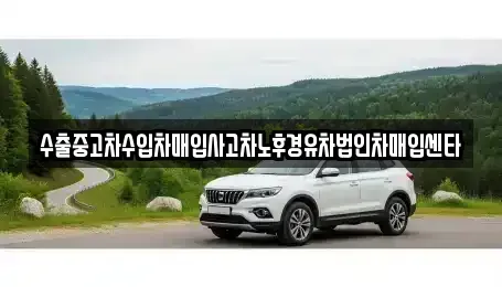 경상남도 창원시 의창구 소계동 중고차매입 전문 수출중고차수입차매입사고차노후경유차법인차매입센타