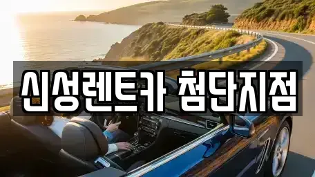 광주 광산구 산월동 렌트카 전문 신성렌트카 첨단지점