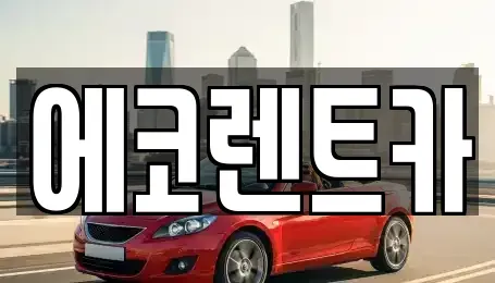 광주 광산구 산월동 렌트카 전문 에코렌트카
