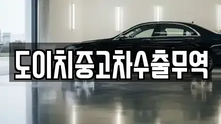광주 광산구 신룡동 중고차 전문 도이치중고차수출무역