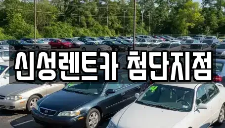 광주 단기렌트카 전문 신성렌트카 첨단지점