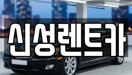 광주 동구 황금동 렌트카 전문 신성렌트카