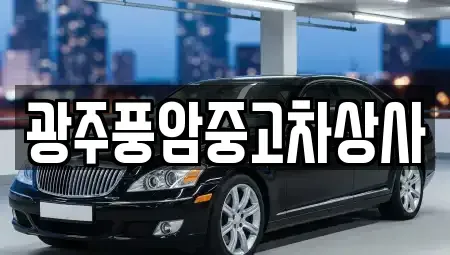 광주광역시 동구 황금동 중고차 전문 광주풍암중고차상사
