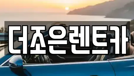 광주광역시 서구 금호동 장기렌트카 전문 더조은렌트카