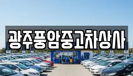 광주광역시 서구 금호동 중고차 전문 광주풍암중고차상사