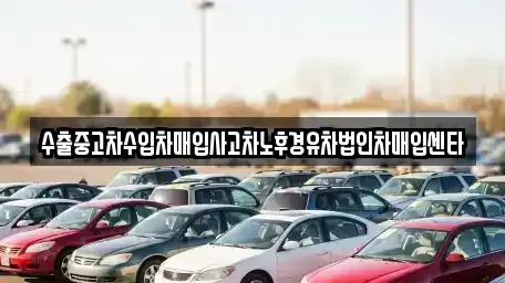 광주광역시 서구 금호동 중고차매입 전문 수출중고차수입차매입사고차노후경유차법인차매입센타