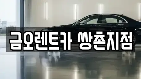 광주광역시 서구 내방동 장기렌트카 전문 금오렌트카 쌍촌지점