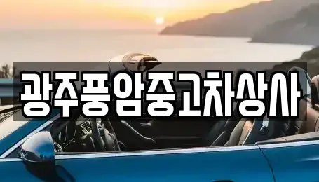 광주광역시 서구 마륵동 중고차매매 전문 광주풍암중고차상사