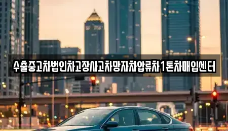 대구 달성군 논공읍 중고차매입 전문 수출중고차법인차고장사고차망자차압류차1톤차매입센터