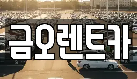 대구 달성군 단기렌트카 전문 금오렌트카