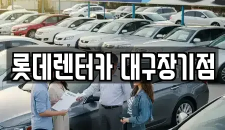 대구 동구 불로동 장기렌트카 전문 롯데렌터카 대구장기점
