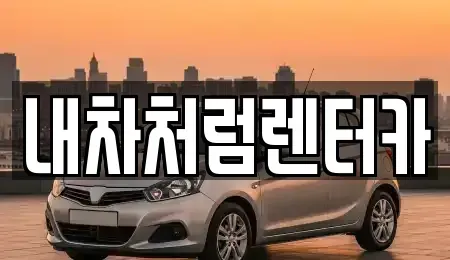 대구 북구 대현동 렌트카 전문 내차처럼렌터카
