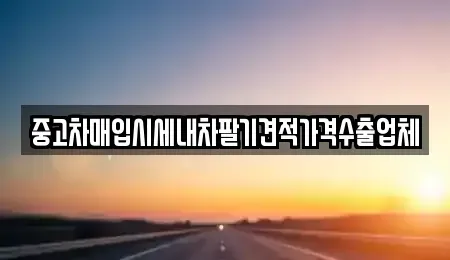 대구광역시 중구 남일동 중고차매입 전문 중고차매입시세내차팔기견적가격수출업체