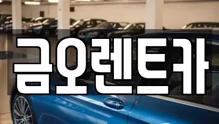 대구광역시 중구 북성로1가 장기렌트카 전문 금오렌트카