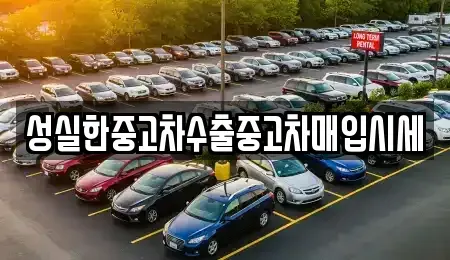 대전 동구 신안동 중고차 전문 성실한중고차수출중고차매입시세