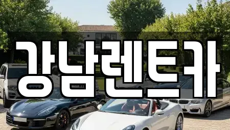 대전 유성구 상대동 렌트카 전문 강남렌트카