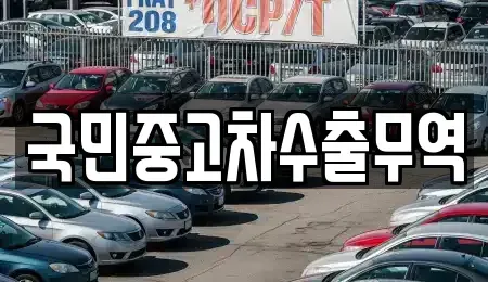 대전 유성구 외삼동 중고차 전문 국민중고차수출무역