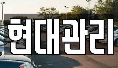대전 중구 대흥동 렌트카 전문 현대관리