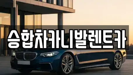 대전 중구 선화동 렌트카 전문 승합차카니발렌트카