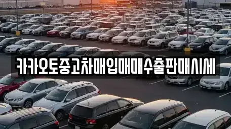 대전 중구 선화동 중고차매입 전문 카카오토중고차매입매매수출판매시세