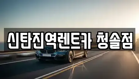 대전광역시 대덕구 용호동 렌트카 전문 신탄진역렌트카 청솔점