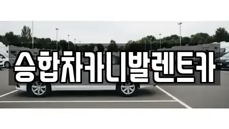 대전광역시 서구 장안동 렌트카 전문 승합차카니발렌트카