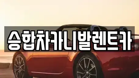 대전광역시 유성구 가정동 렌트카 전문 승합차카니발렌트카