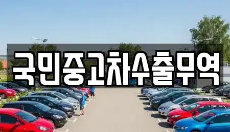 대전광역시 유성구 가정동 중고차매매 전문 국민중고차수출무역