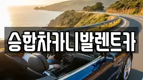 대전광역시 중구 정생동 렌트카 전문 승합차카니발렌트카