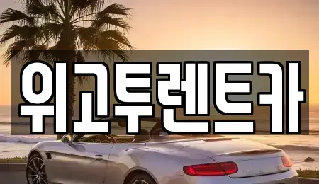 부산 강서구 단기렌트카 전문 위고투렌트카
