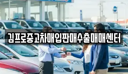 부산 강서구 중고차매입 전문 김프로중고차매입판매수출매매센터