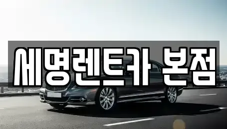 부산 영도구 영선동1가 렌트카 전문 세명렌트카 본점