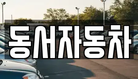 부산광역시 금정구 구서동 중고차매매 전문 동서자동차