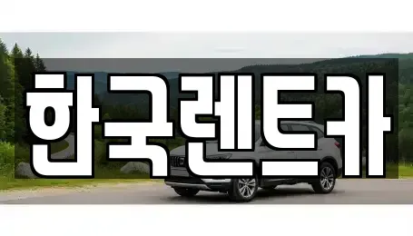 부산광역시 서구 부용동2가 단기렌트카 전문 한국렌트카