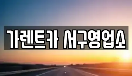 부산광역시 서구 아미동1가 렌트카 전문 가렌트카 서구영업소