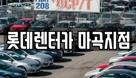 서울 강서구 가양동 단기렌트카 전문 롯데렌터카 마곡지점