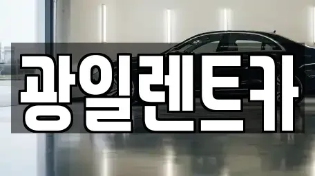 서울 강서구 가양동 렌트카 전문 광일렌트카